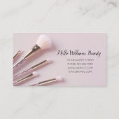 Hair Make-up MUA Visitekaartje Dusty Pink (Achterkant)