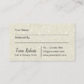 Hair & Makeup Artist Ivory Glitter Salon Referral (Achterkant)