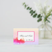 Hair Makeup Beauty Design Lijst Big Bow Visitekaartje (Staand voorkant)