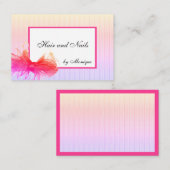 Hair Makeup Beauty Design Lijst Big Bow Visitekaartje (Voorkant / Achterkant)