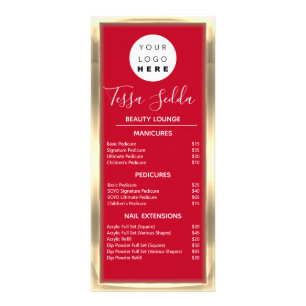 Hair Makeup Nail Manicure Pedicure Gold Price List Reclamekaart