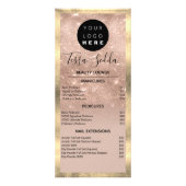 Hair Makeup Nails Manicure Pedicure Roos Reclamekaart (Voorkant)