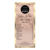 Hair Makeup Nails Manicure Pedicure Roos Reclamekaart (Achterkant)