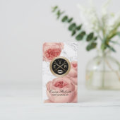 Hair & Makeup Salon  Floral Appointment Afsprakenkaartje (Staand voorkant)