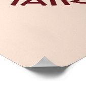 Hair Makeup Stylist Beauty Salon en Jouw naam Poster (Hoek)