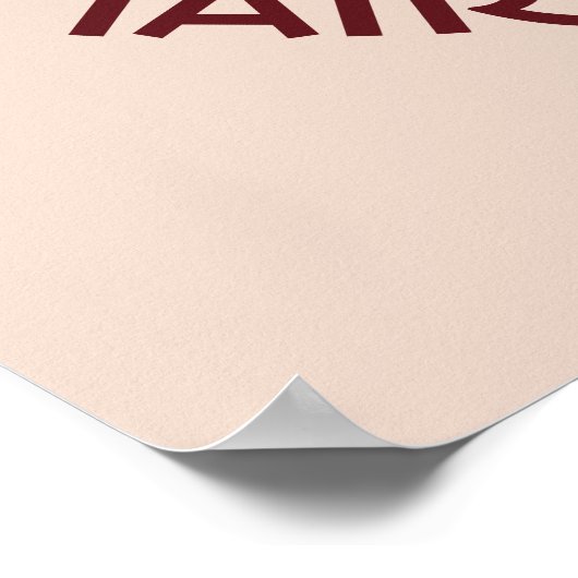 Hair Makeup Stylist Beauty Salon en Jouw naam Poster (Hoek)