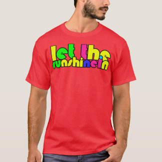 Hair Musical Quote laat de Sunshine in Hippie 60's T-shirt