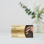 Hair Nail Salon Visitekaartjes (Staand voorkant)