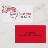 Hair Nails Salon & Spa Visitekaartje (Voorkant / Achterkant)