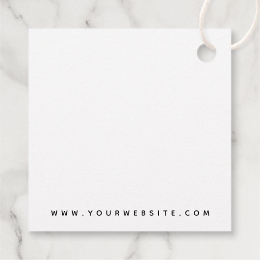 HAIR + NAILS stylist elegant logo label (Achterkant)