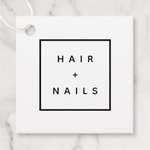 HAIR + NAILS stylist handgemaakte label DIY