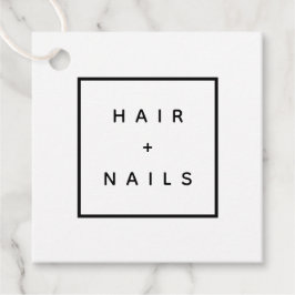 HAIR + NAILS stylist handgemaakte label DIY