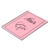 Hair Notebook | Blush Notebook Notitieboek (Linkerzijde)
