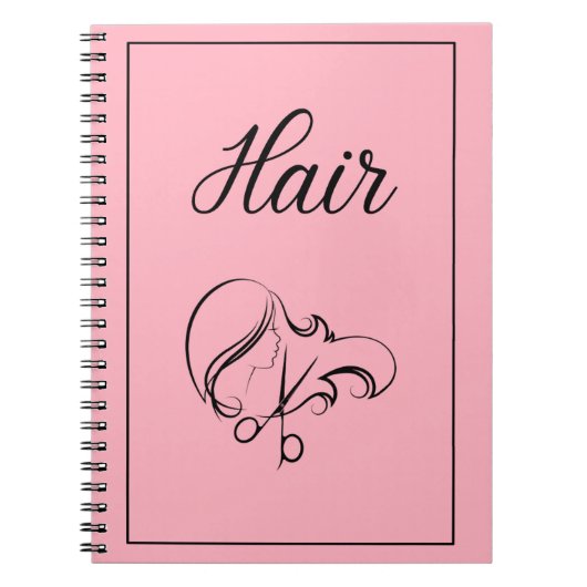 Hair Notebook | Blush Notebook Notitieboek (Voorkant)