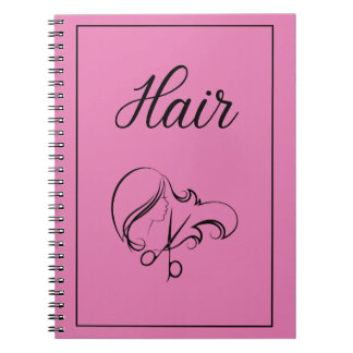 Hair Notebook | Roze Roze Notebook Notitieboek