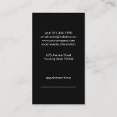 Hair Pins Scissors Appointment Afsprakenkaartje (Achterkant)