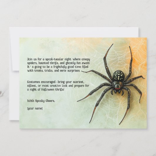 Hair-Raising HALLOWEEN Party! Kaart (Achterkant)