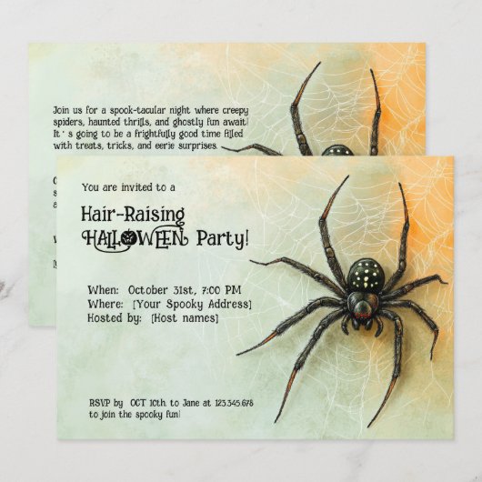 Hair-Raising HALLOWEEN Party! Kaart (Voorkant / Achterkant)