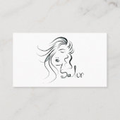 Hair Salon Aangepaste Visitekaartjes (Achterkant)