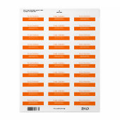 Hair Salon-Adresetiketten Etiket (Full Sheet)