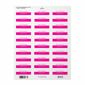 Hair Salon-Adresetiketten Etiket (Full Sheet)