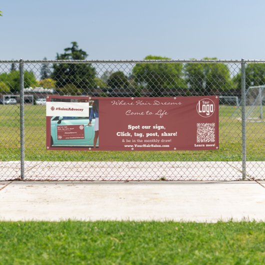  Hair Salon Advocacy Outdoor Spandoek (Insitu)