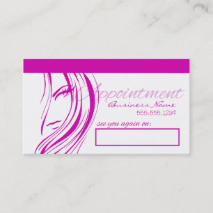 Hair Salon Appointards Afsprakenkaartje