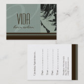 Hair Salon Appointards Afsprakenkaartje (Voorkant / Achterkant)