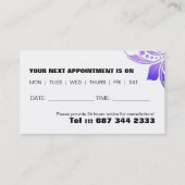 Hair Salon Appointment Visitekaartje Afsprakenkaartje (Achterkant)