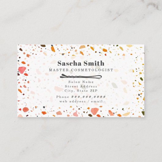 Hair Salon Appointment Visitekaartje Afsprakenkaartje (Achterkant)