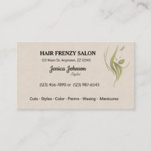 Hair Salon Beautician Visitekaartjes