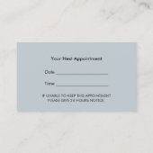 Hair Salon Black Curly Hair Appointment Afsprakenkaartje (Achterkant)