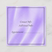 Hair Salon Black en Paars Vierkante Visitekaartje (Achterkant)