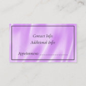 Hair Salon Black en Roze Visitekaartje (Achterkant)