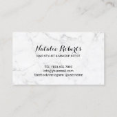 Hair Salon Blow Dry Bar Modern Marble Loyalty (Achterkant)