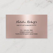 Hair Salon Blow Dry Bar Moderne Roos Gold Loyalty (Achterkant)