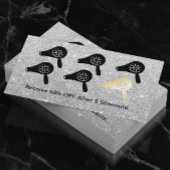 Hair Salon Blow Dry Bar Silver Glitter Loyalty