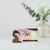 Hair Salon, Braid Stylist, Loctician B Visitekaartje (Staand voorkant)