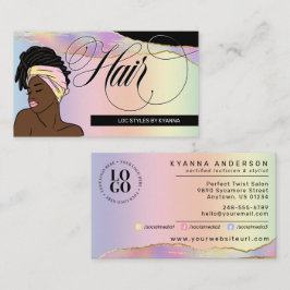 Hair Salon, Braid Stylist, Loctician B Visitekaartje