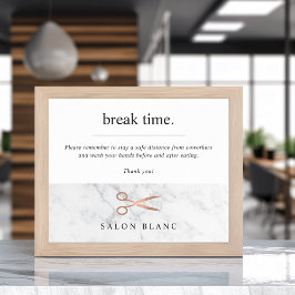 Hair Salon Breakroom/Keukenkovid Safety Poster