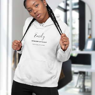 Hair Salon Business Name Employee Job Title Hoodie