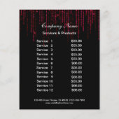 Hair salon business personalized flyer (Achterkant)
