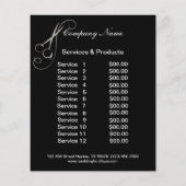 Hair Salon business personalized flyer (Achterkant)