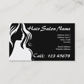 Hair Salon Business Theme Collectie Visitekaartje