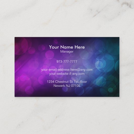 Hair Salon Calling Cards Visitekaartje (Achterkant)