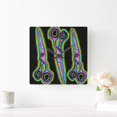 Hair Salon Clock Vierkante Klok (Huis)