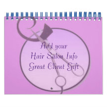 Hair Salon Company Calendars Klanten Gift