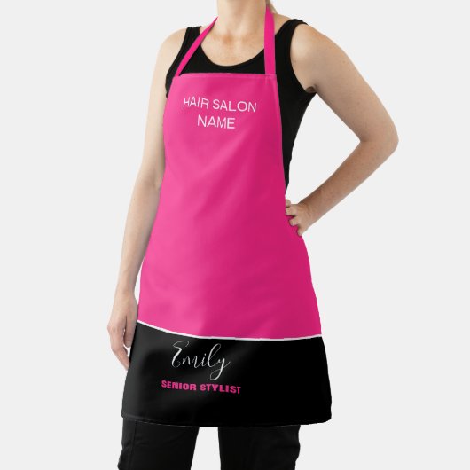 Hair Salon Company Name Employee Job Pink Black Schort (Insitu)