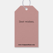 Hair Salon Custom Monogram Bedankt Cadeaulabel (Achterkant)