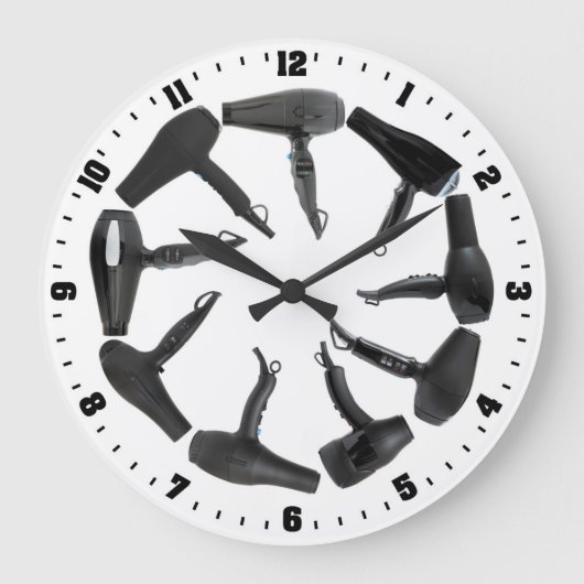 Hair Salon Decorative Wall Clock Grote Klok (Voorkant)